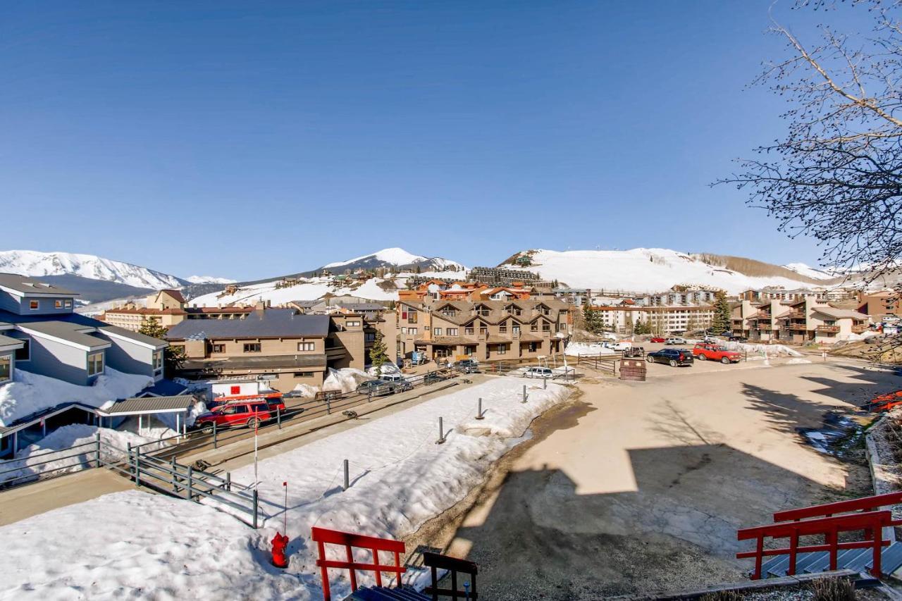 Ski-In Ski-Out Studio Private Balcony & Fireplace Condo Крестед-Б'ютт Екстер'єр фото